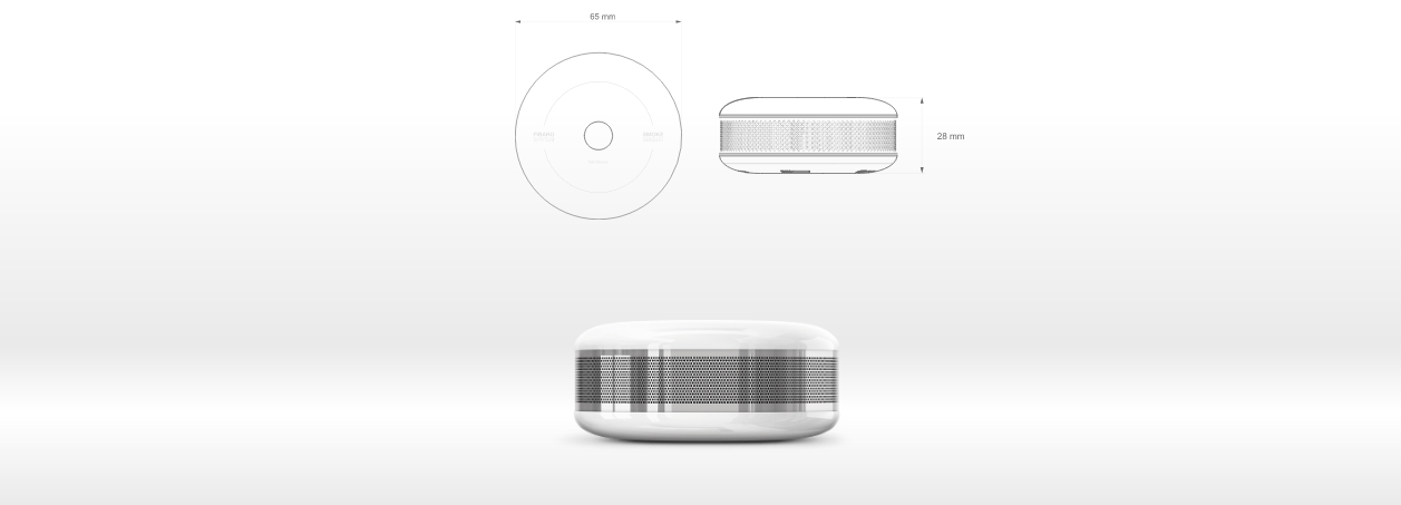 Datchik Dyma Fibaro Smoke Sensor Z Wave Fgsd 002 Z Wave